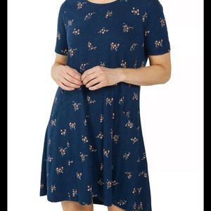 Fat Face Simone Blossom Floral Dress Navy Size 2